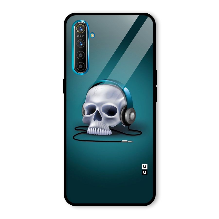 Music Skull Glass Back Case for Realme X2