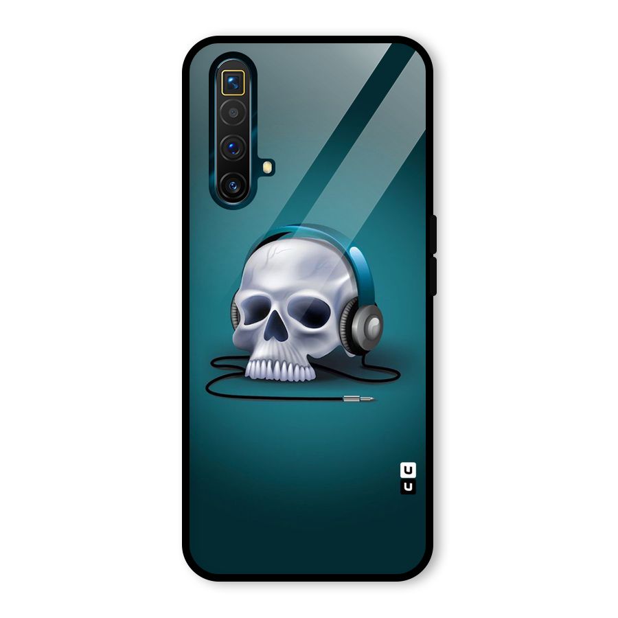 Music Skull Glass Back Case for Realme X3