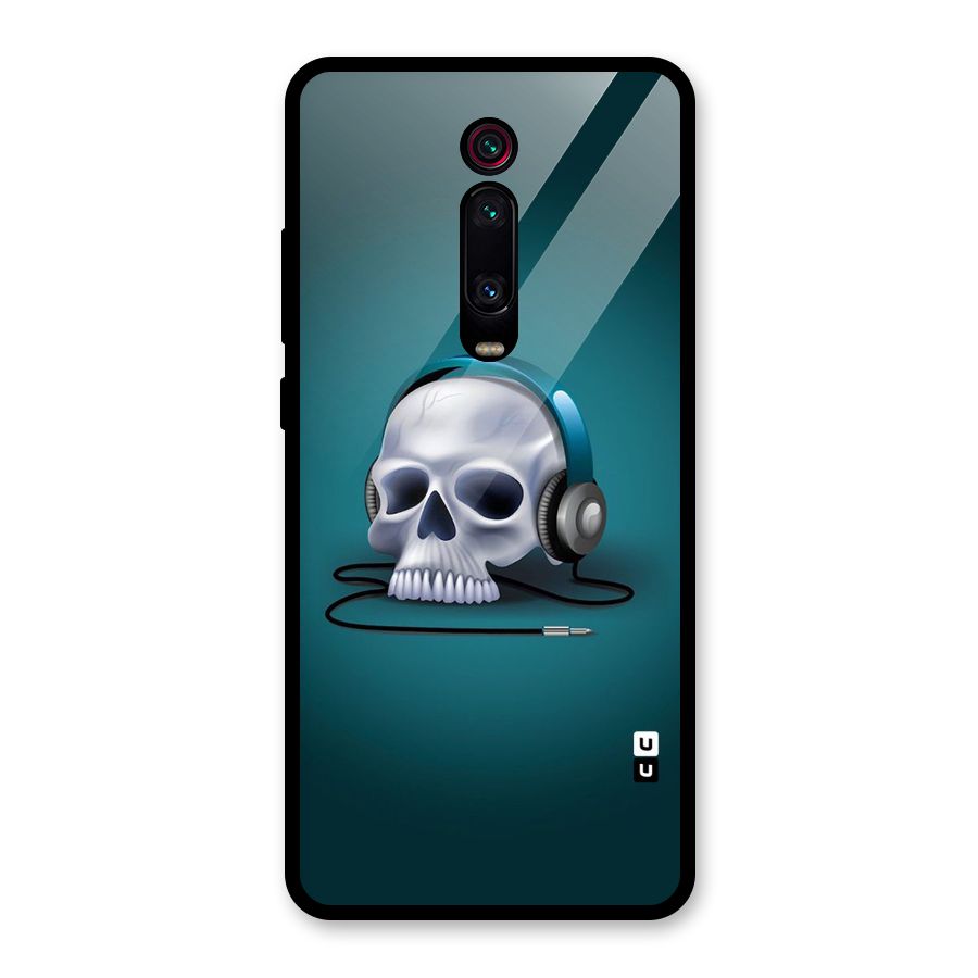 Music Skull Glass Back Case for Redmi K20 Pro