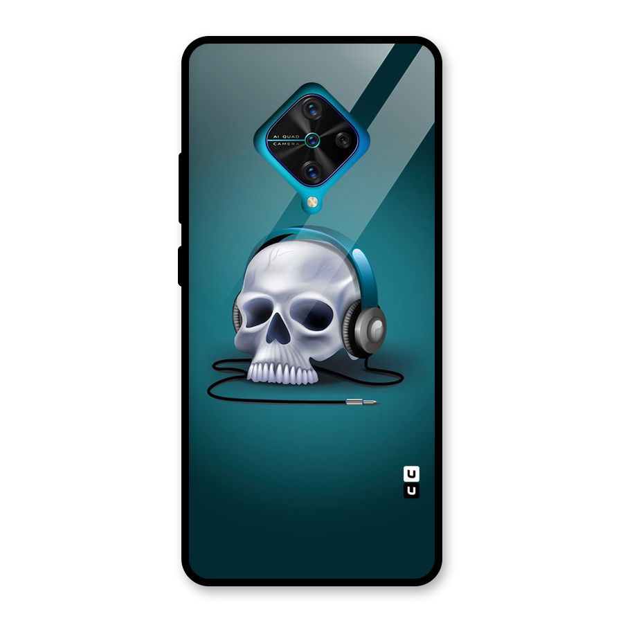 Music Skull Glass Back Case for Vivo S1 Pro