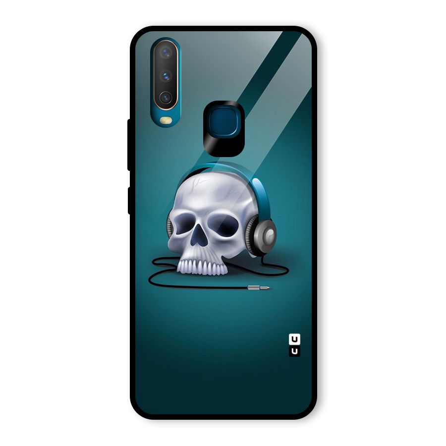Music Skull Glass Back Case for Vivo U10