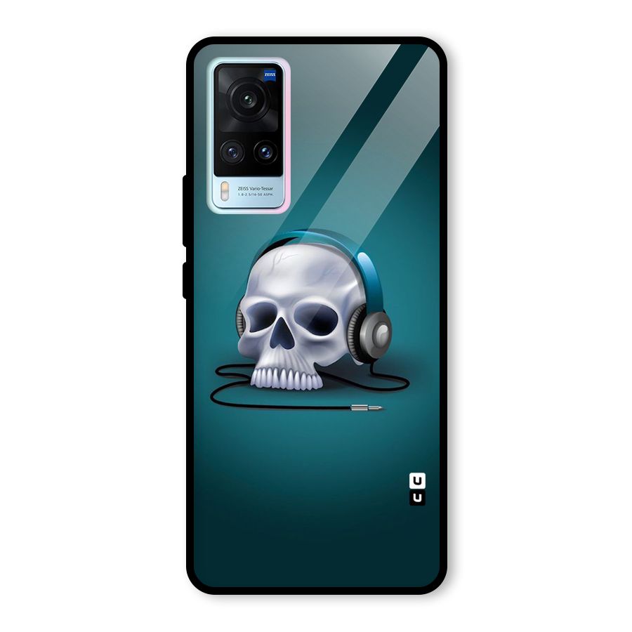 Music Skull Glass Back Case for Vivo X60