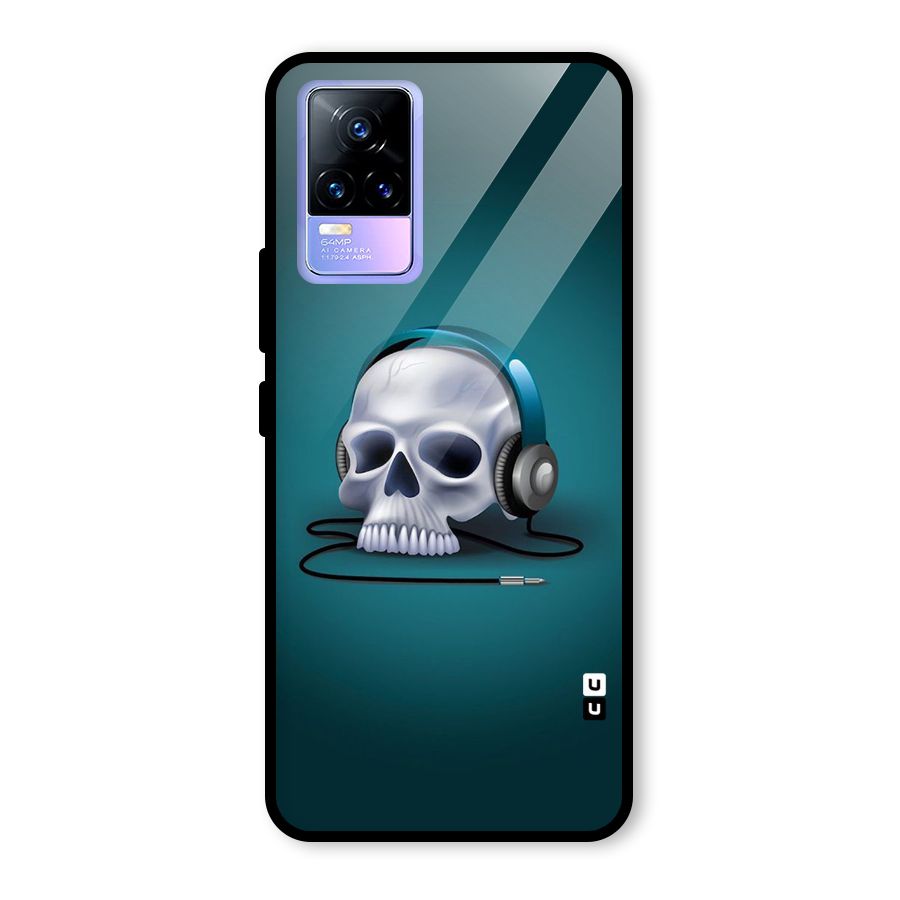 Music Skull Glass Back Case for Vivo Y73