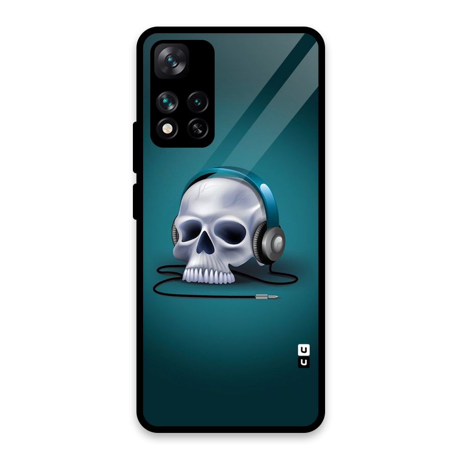 Music Skull Glass Back Case for Xiaomi 11i HyperCharge 5G