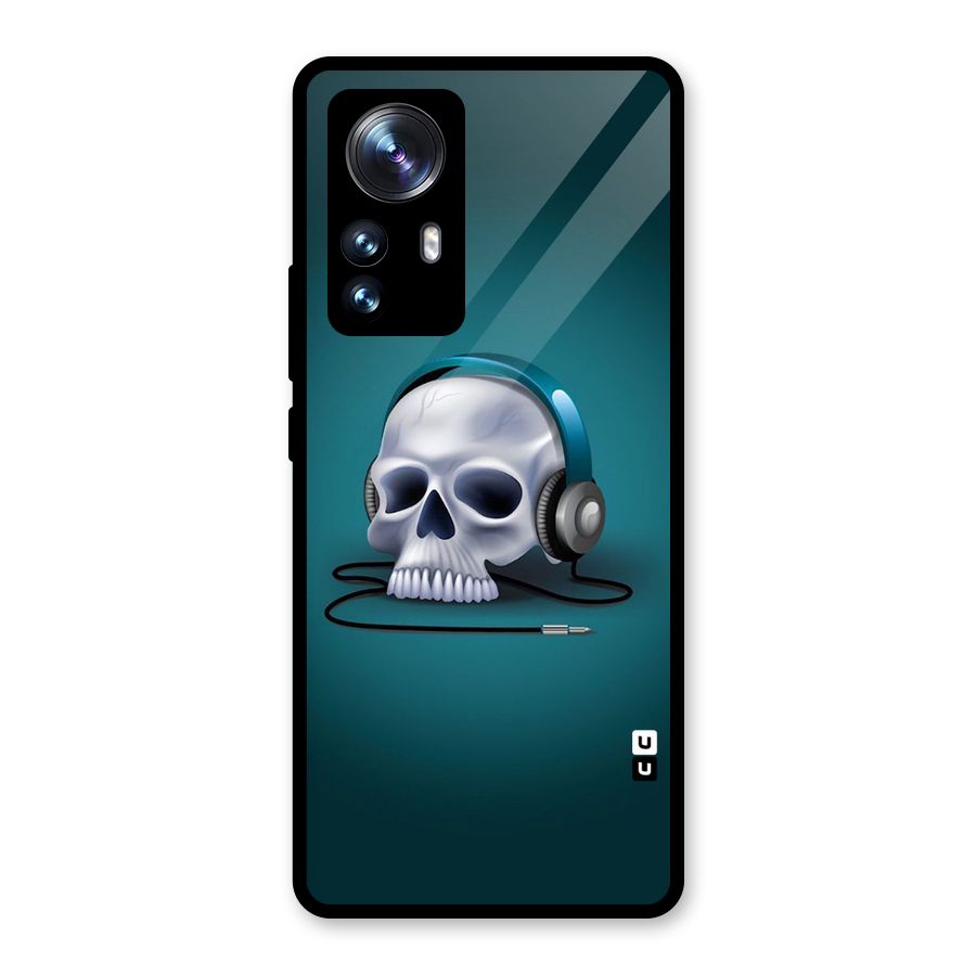 Music Skull Glass Back Case for Xiaomi 12 Pro