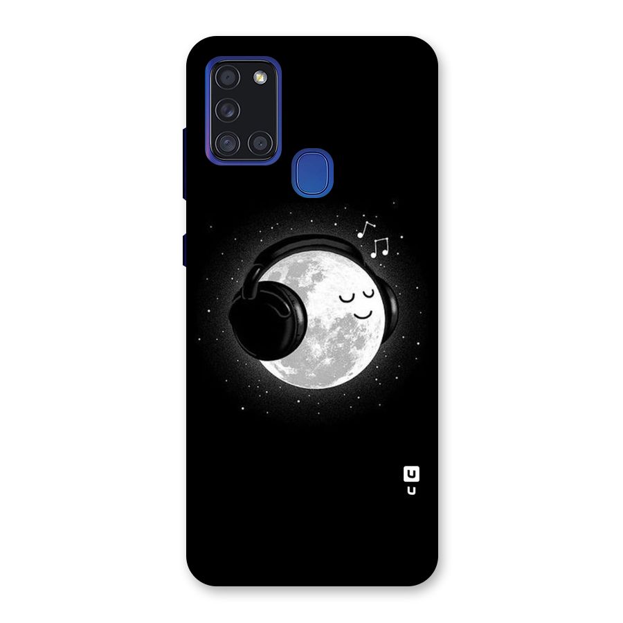 Music World Enjoying Back Case for Galaxy A21s