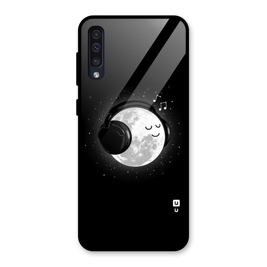 Music World Enjoying Glass Back Case for Galaxy A50s