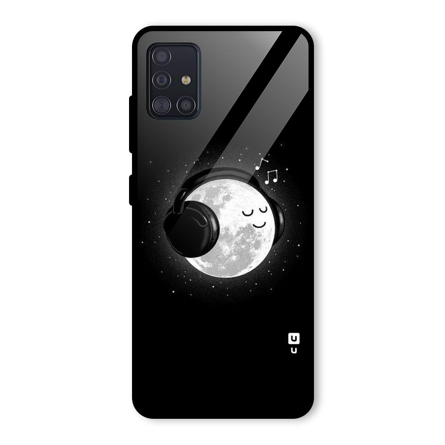 Music World Enjoying Glass Back Case for Galaxy A51