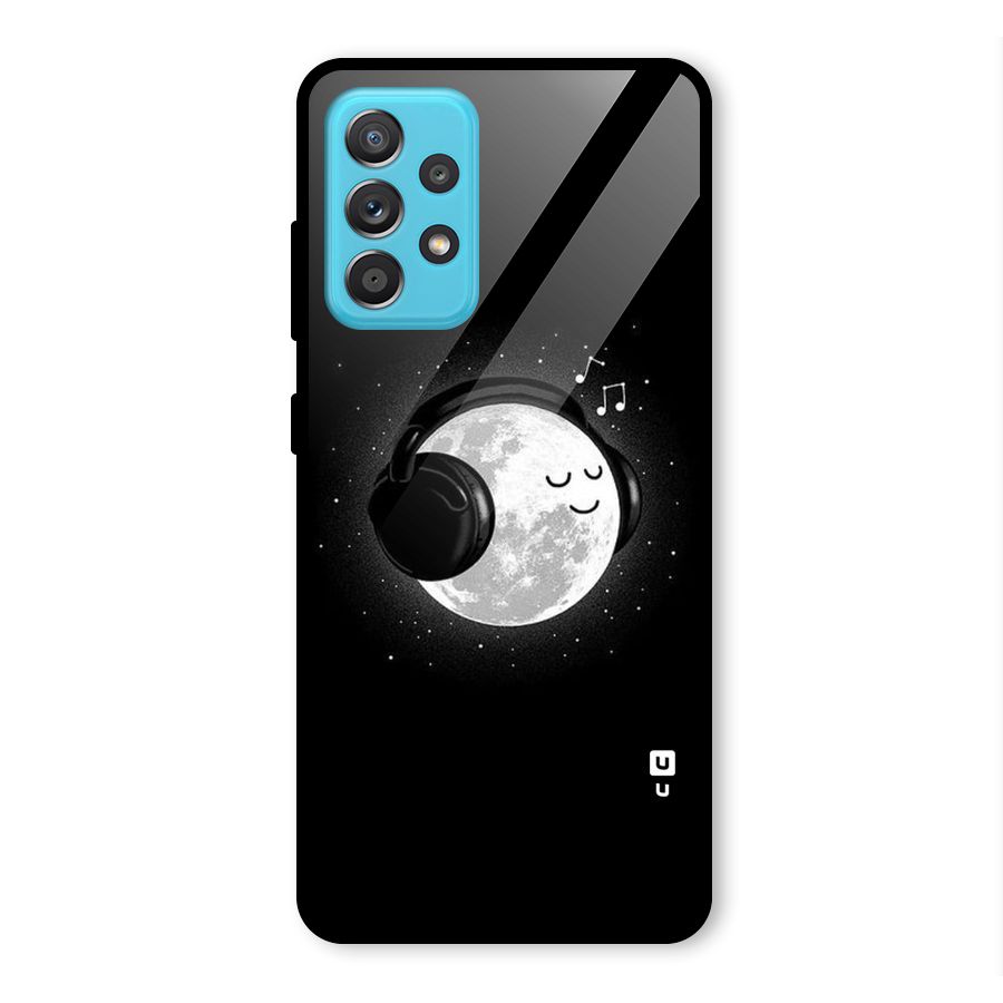 Music World Enjoying Glass Back Case for Galaxy A52