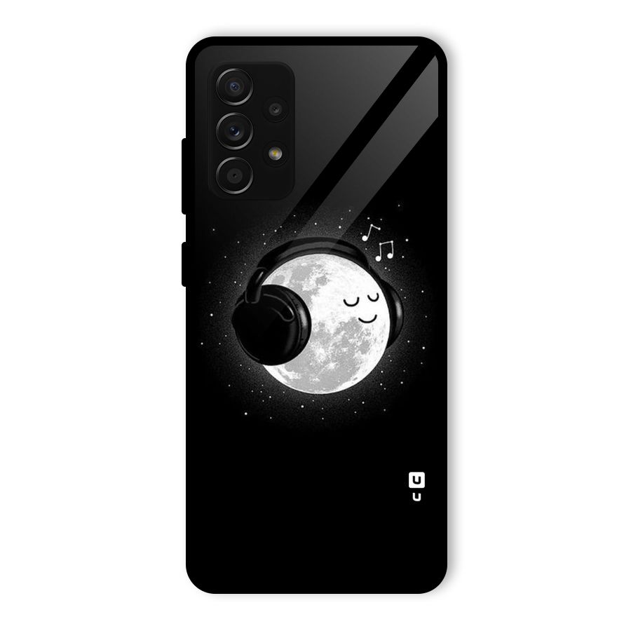 Music World Enjoying Glass Back Case for Galaxy A53 5G