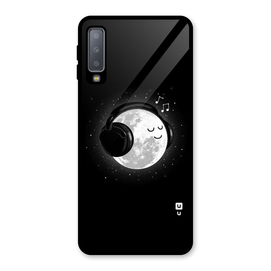 Music World Enjoying Glass Back Case for Galaxy A7 (2018)