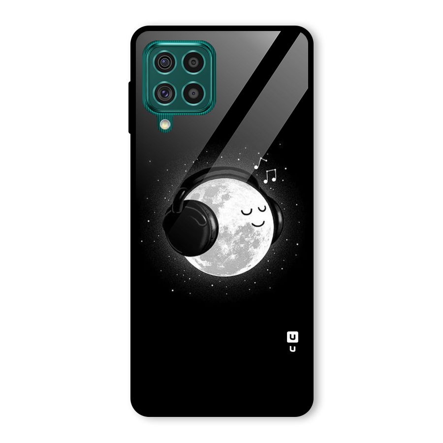 Music World Enjoying Glass Back Case for Galaxy F62