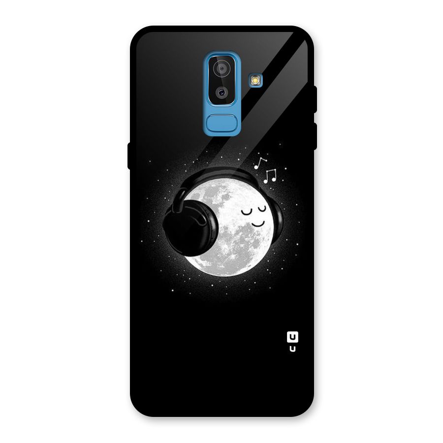Music World Enjoying Glass Back Case for Galaxy J8