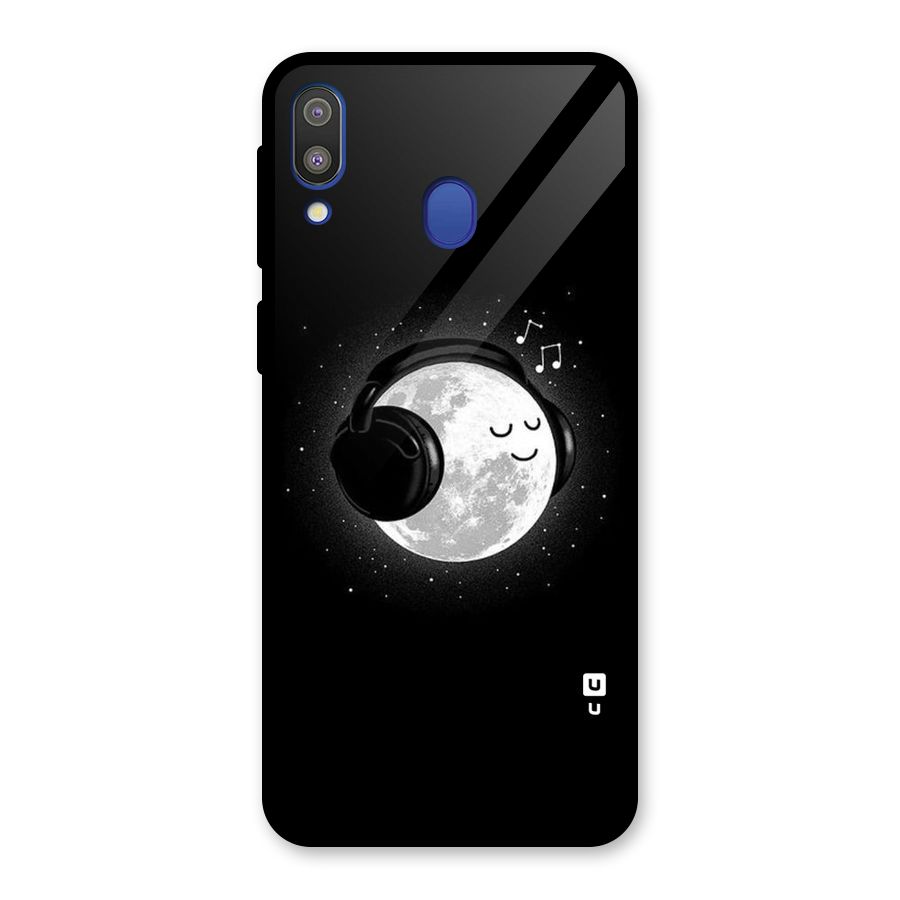 Music World Enjoying Glass Back Case for Galaxy M20