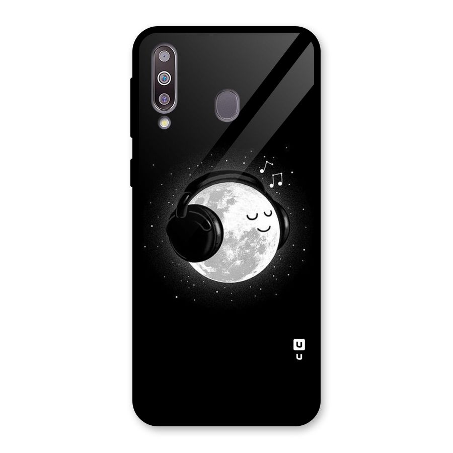 Music World Enjoying Glass Back Case for Galaxy M30