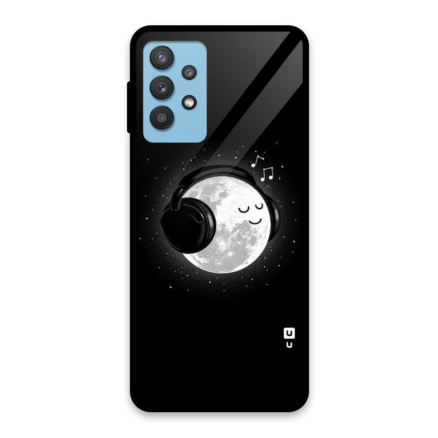 Music World Enjoying Glass Back Case for Galaxy M32 5G
