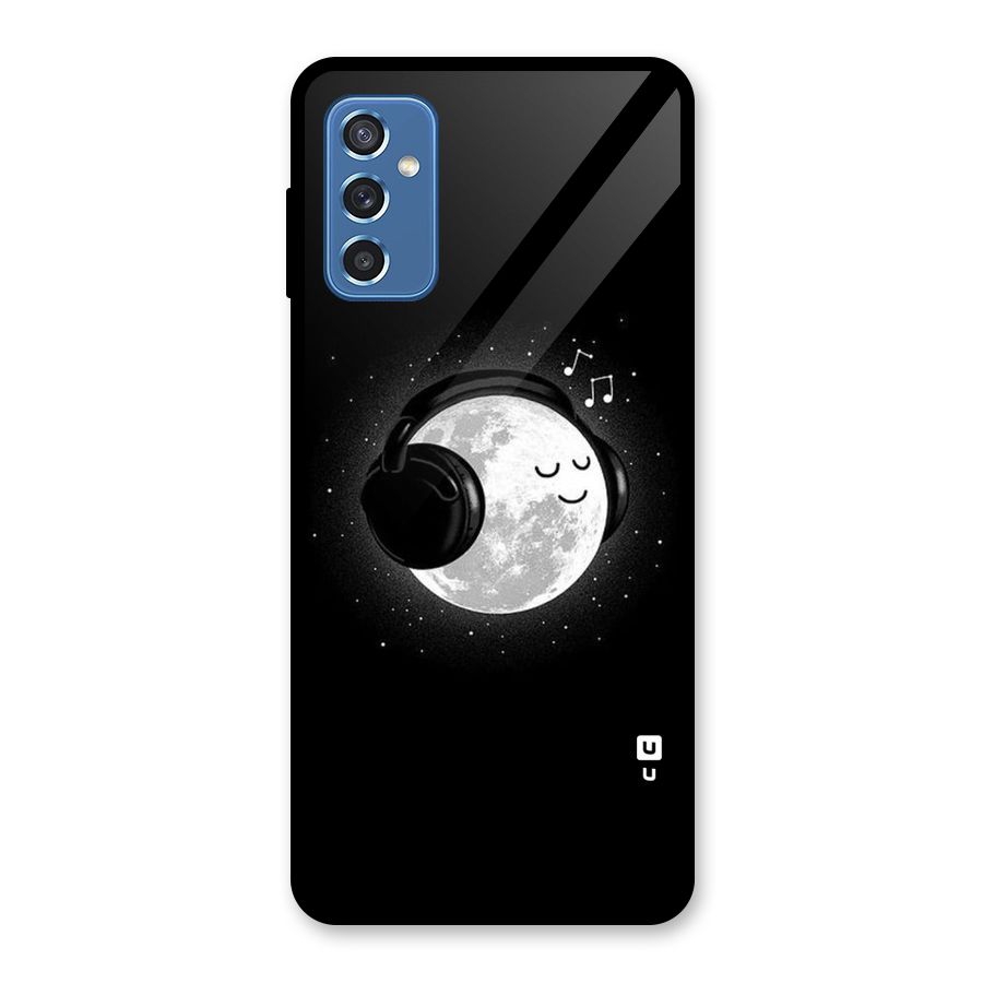 Music World Enjoying Glass Back Case for Galaxy M52 5G