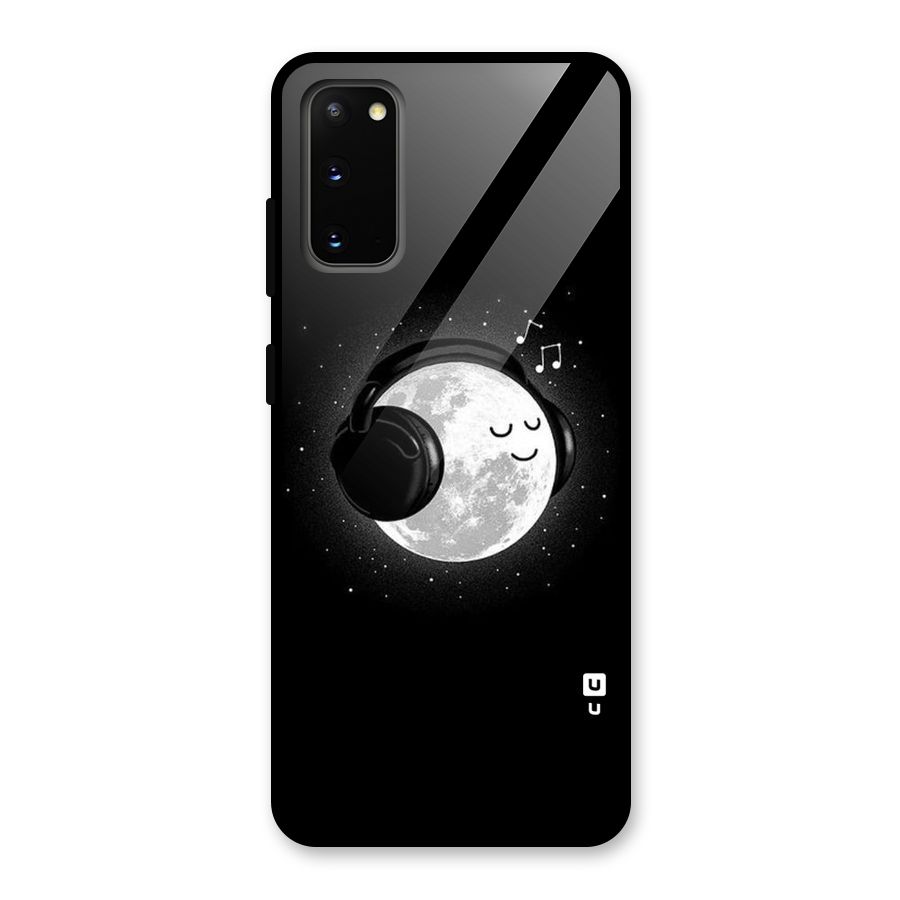 Music World Enjoying Glass Back Case for Galaxy S20