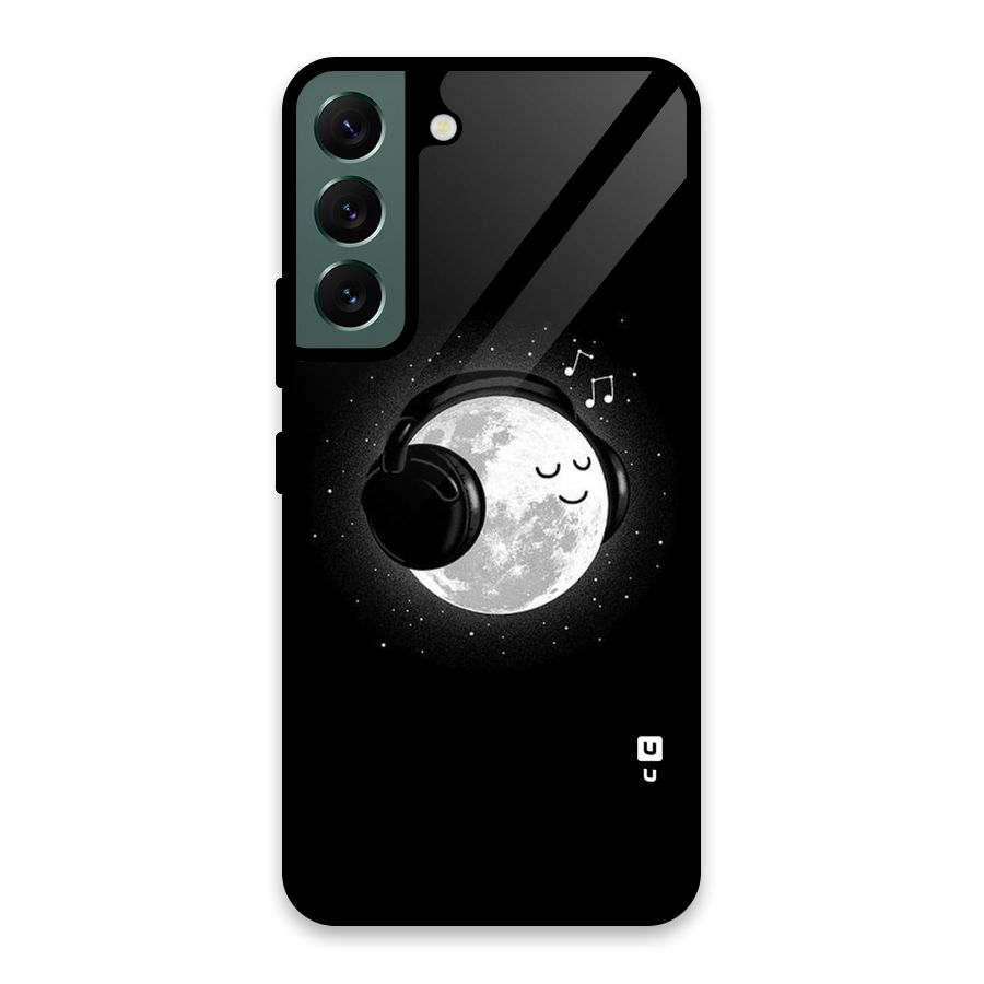 Music World Enjoying Glass Back Case for Galaxy S22 5G