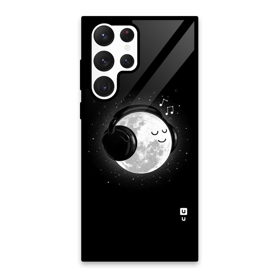 Music World Enjoying Glass Back Case for Galaxy S22 Ultra 5G