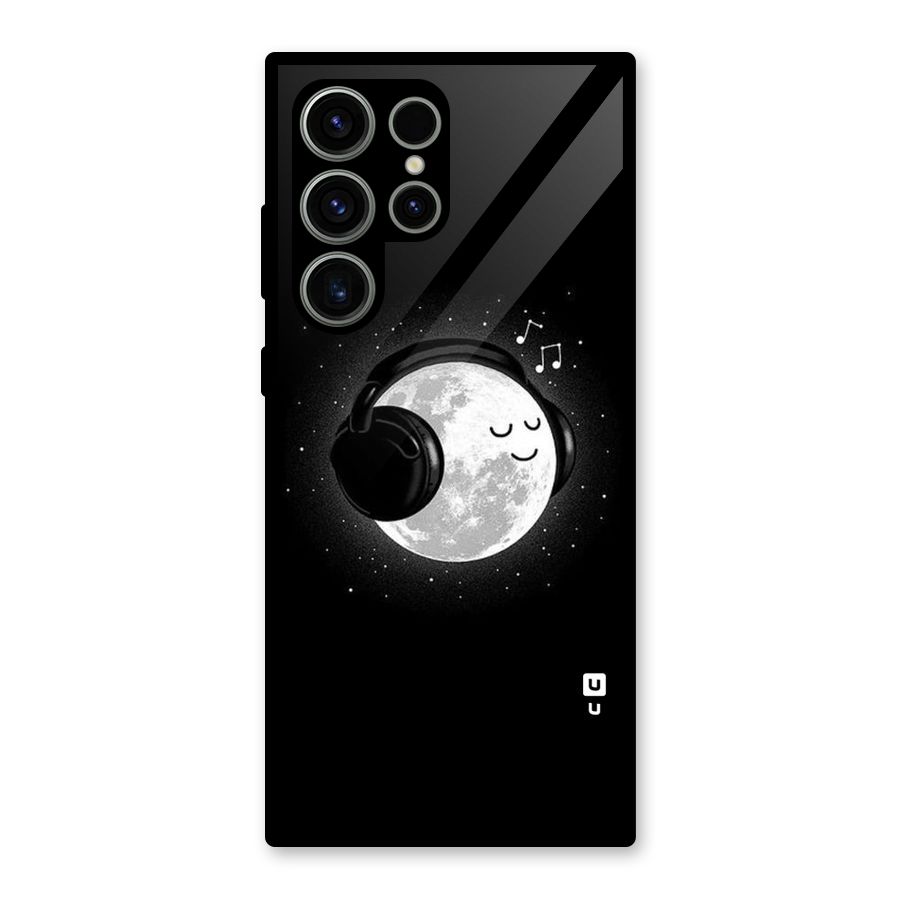 Music World Enjoying Glass Back Case for Galaxy S23 Ultra
