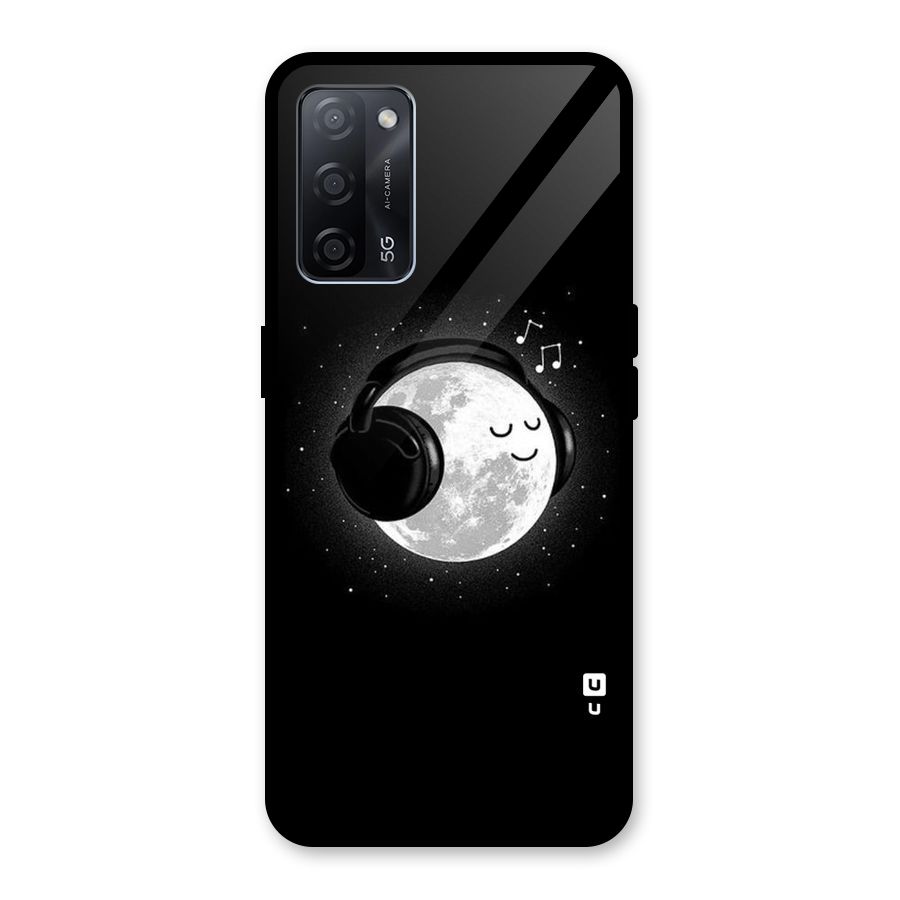 Music World Enjoying Glass Back Case for Oppo A53s 5G