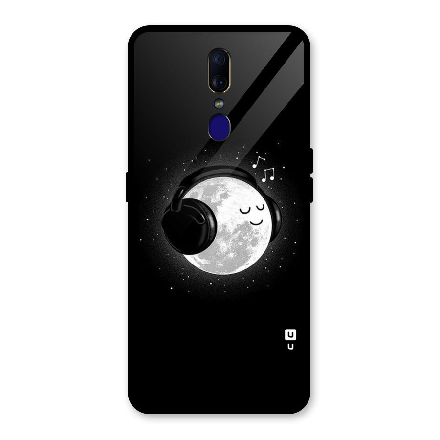 Music World Enjoying Glass Back Case for Oppo F11