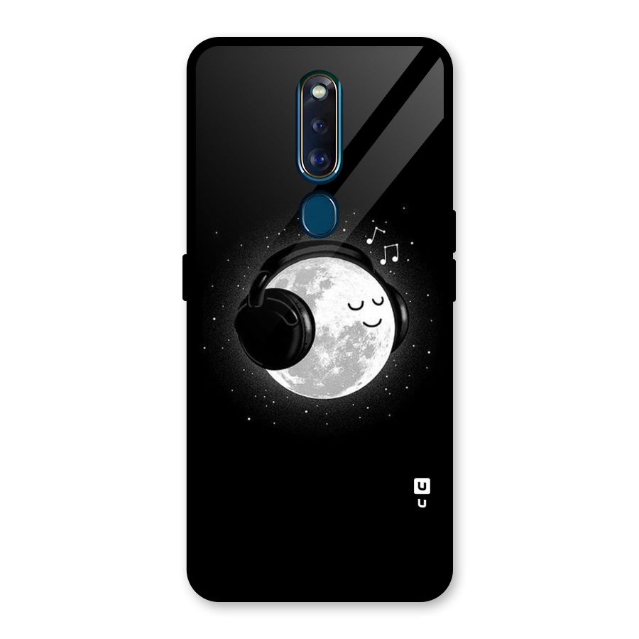 Music World Enjoying Glass Back Case for Oppo F11 Pro