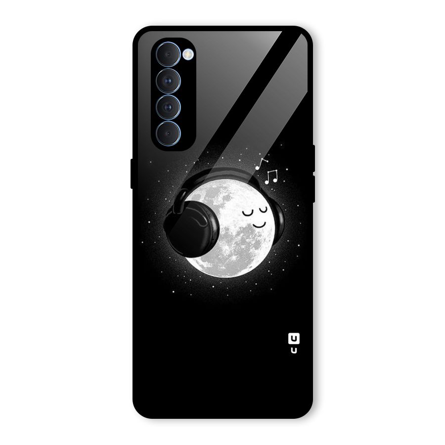 Music World Enjoying Glass Back Case for Oppo Reno4 Pro