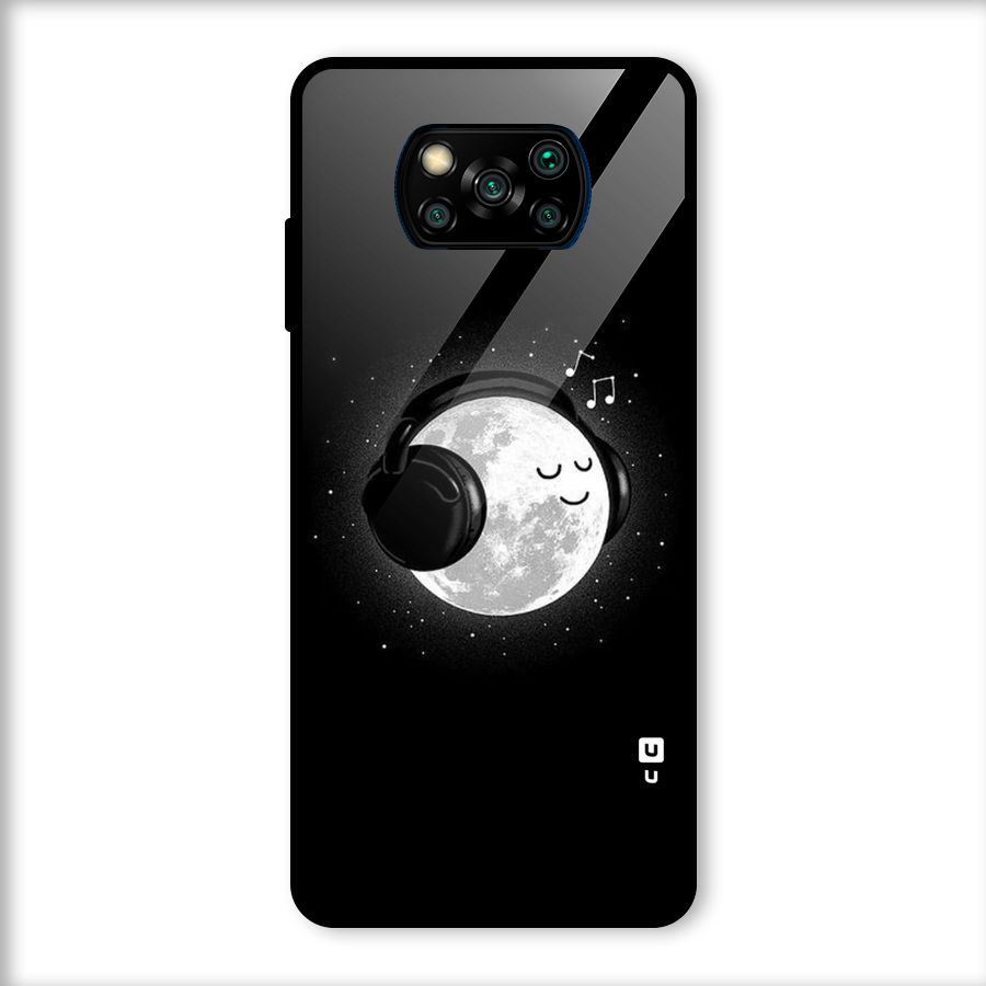 Music World Enjoying Glass Back Case for Poco X3