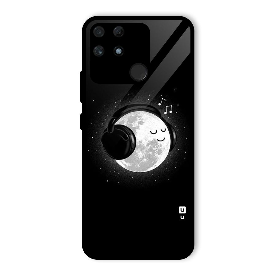 Music World Enjoying Glass Back Case for Realme Narzo 50A