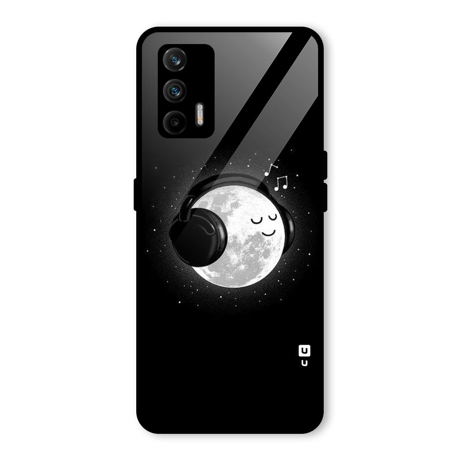 Music World Enjoying Glass Back Case for Realme X7 Max