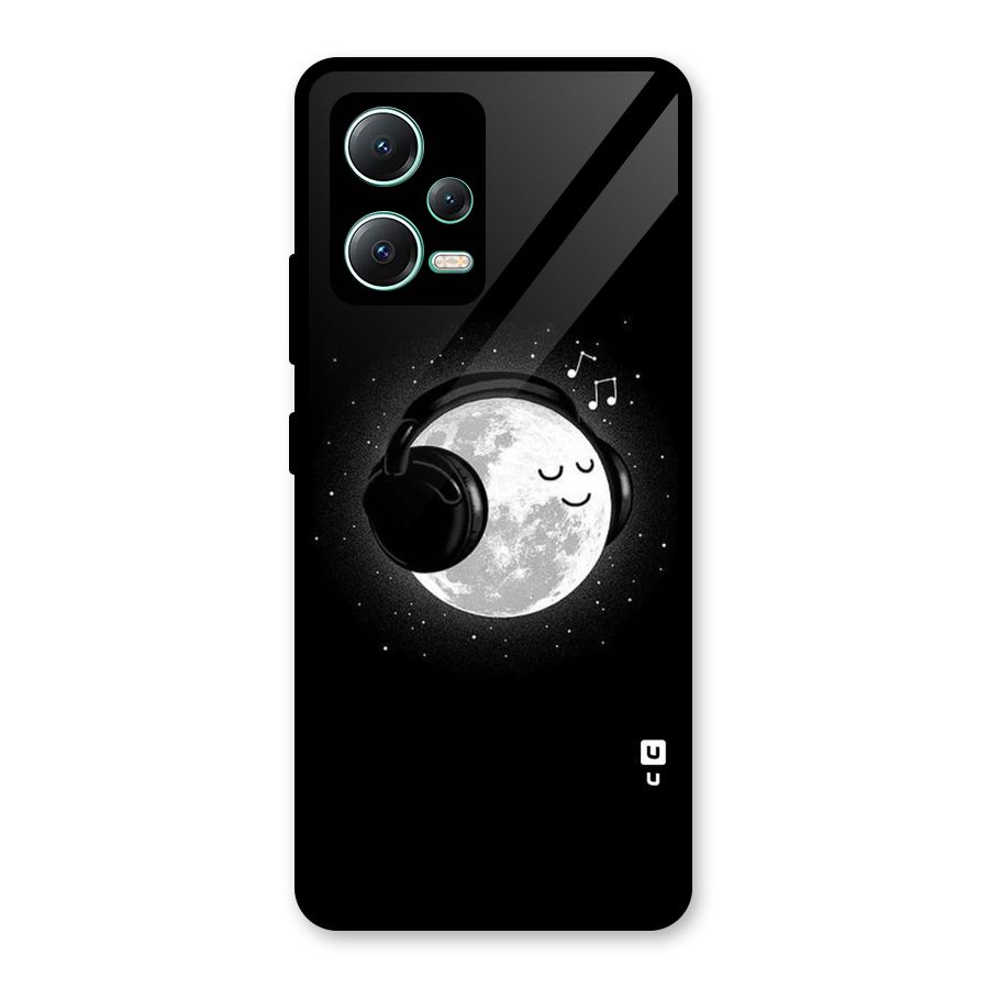 Music World Enjoying Glass Back Case for Redmi Note 12 5G