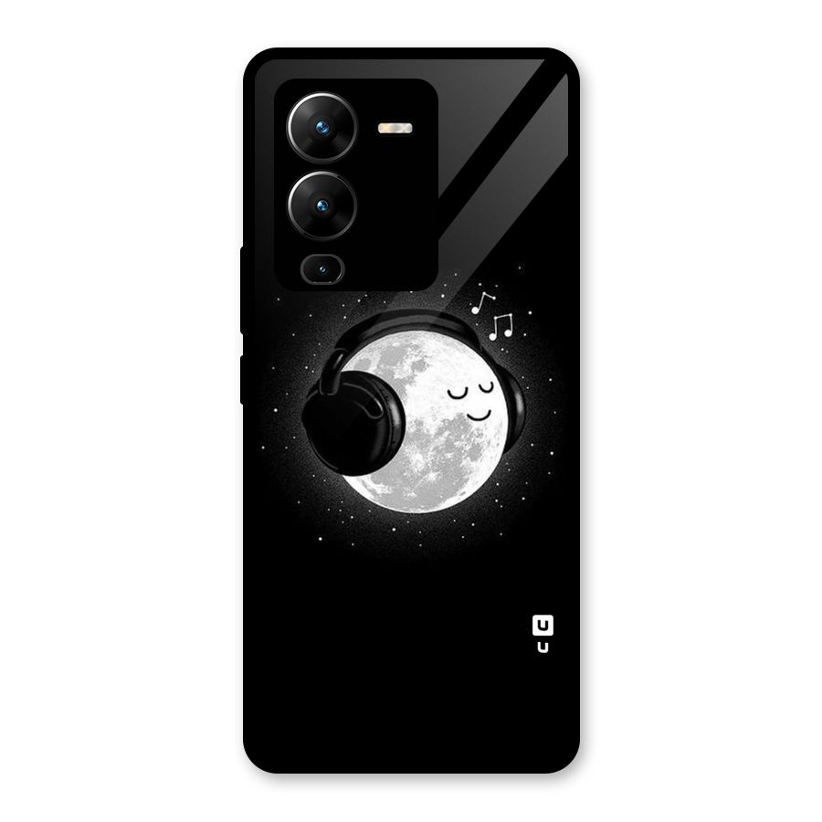 Music World Enjoying Glass Back Case for Vivo V25 Pro