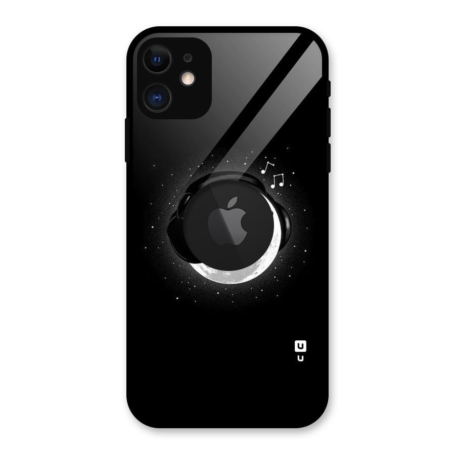Music World Enjoying Glass Back Case for iPhone 11 Logo Cut