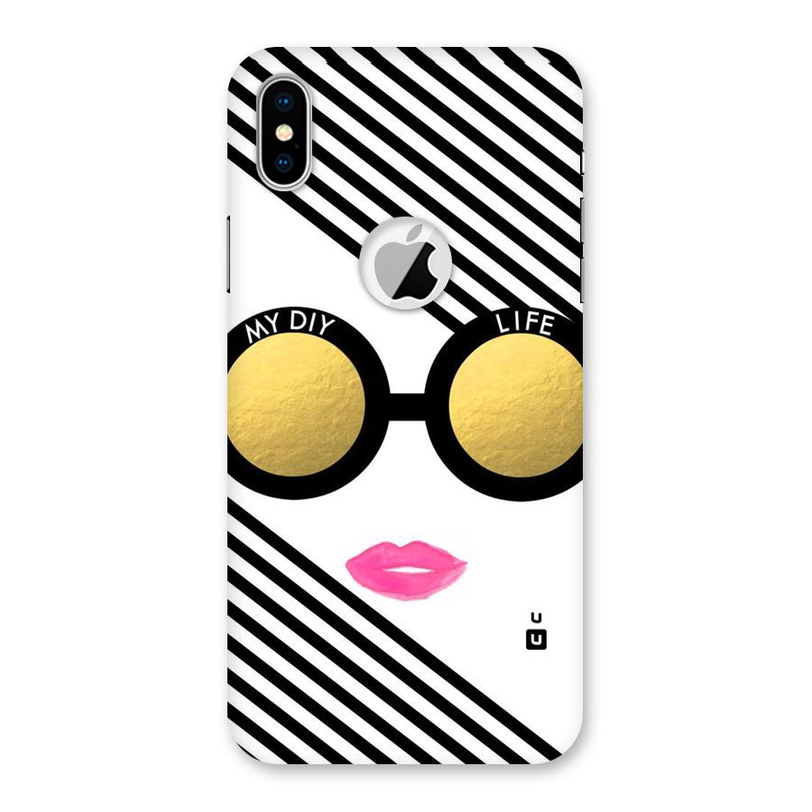 My DIY Life Back Case for iPhone XS Logo Cut
