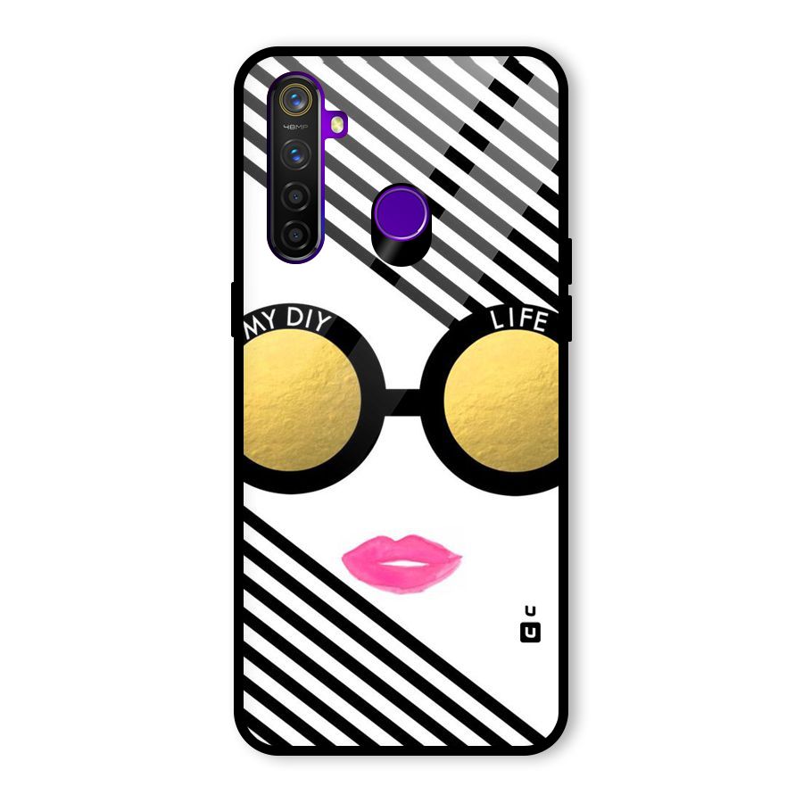 My DIY Life Glass Back Case for Realme 5 Pro