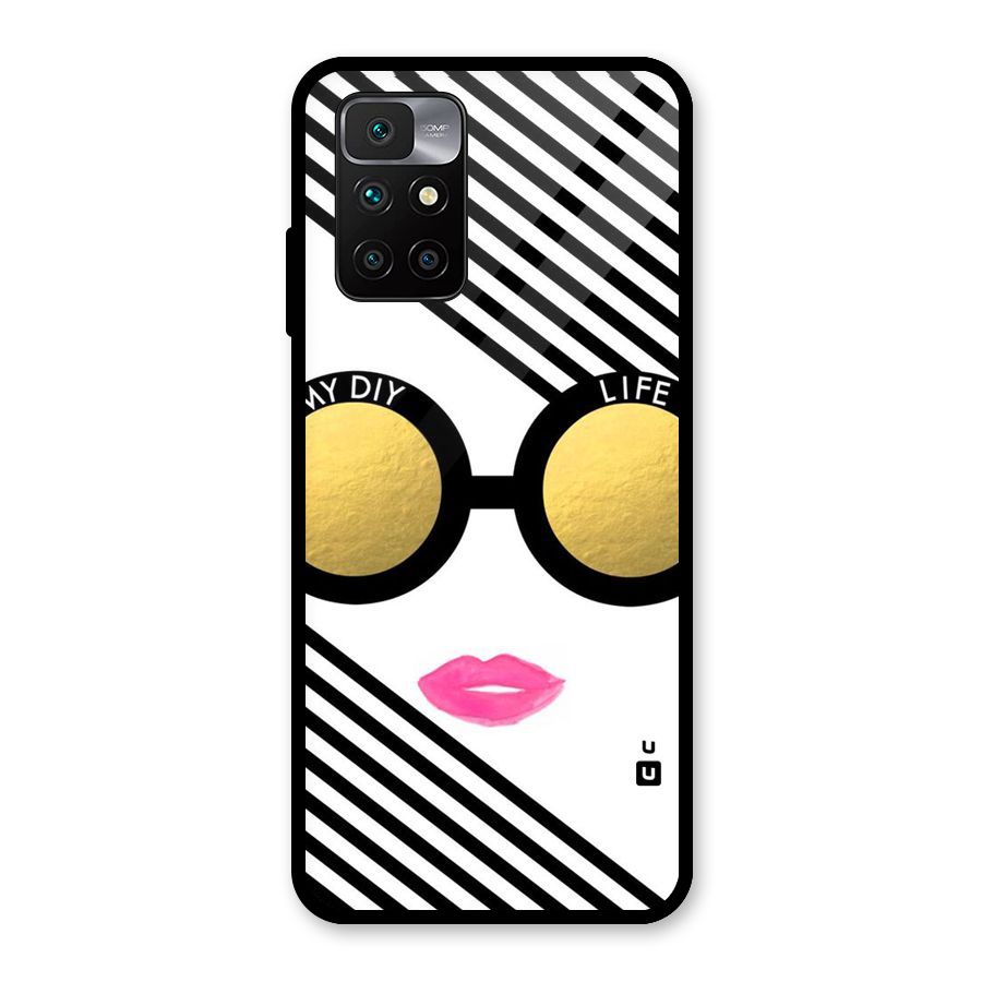 My DIY Life Glass Back Case for Redmi 10 Prime