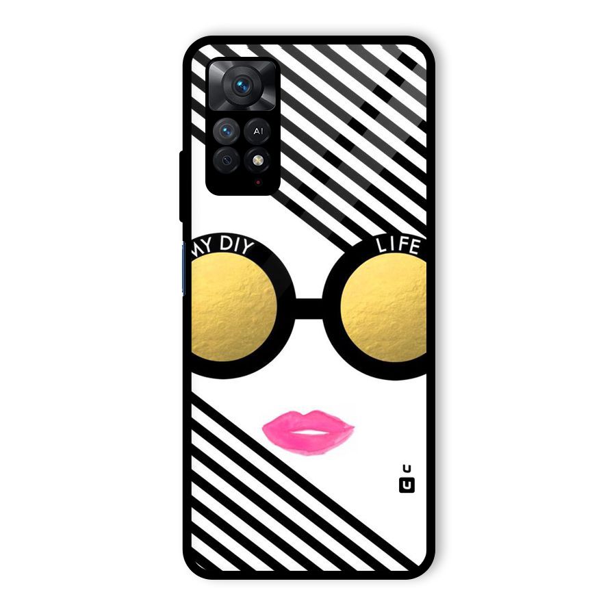 My DIY Life Glass Back Case for Redmi Note 11 Pro
