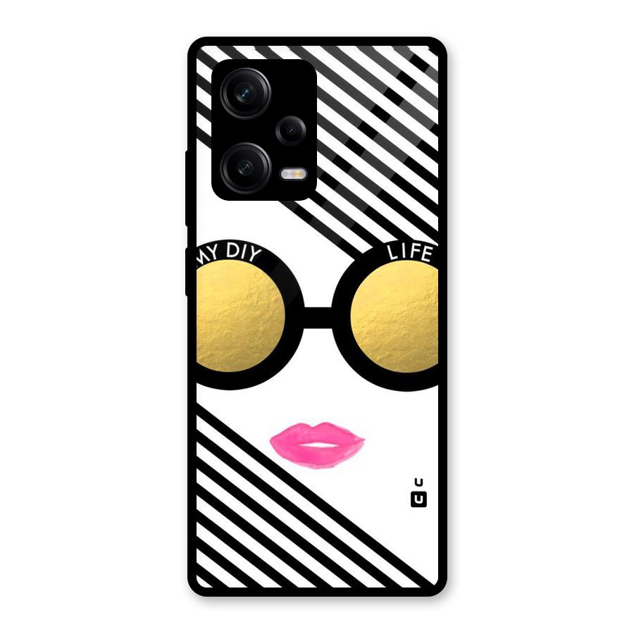 My DIY Life Glass Back Case for Redmi Note 12 Pro