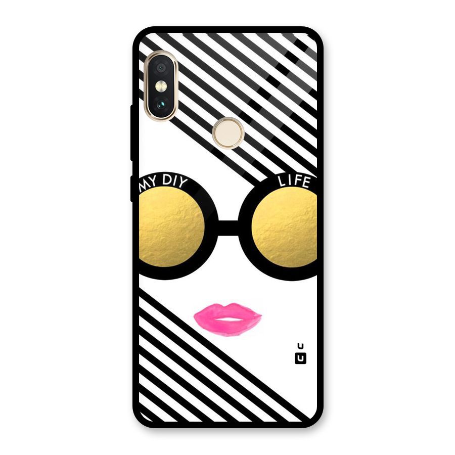 My DIY Life Glass Back Case for Redmi Note 5 Pro