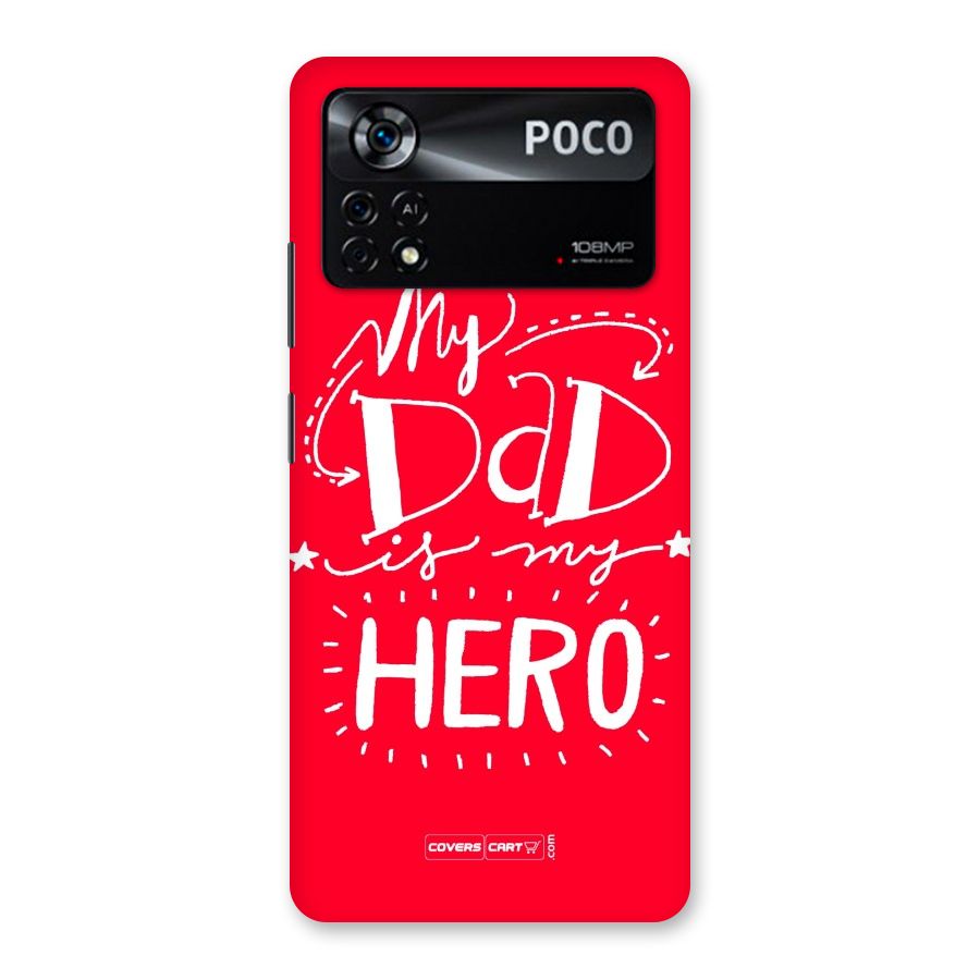 My Dad My Hero Back Case for Poco X4 Pro 5G