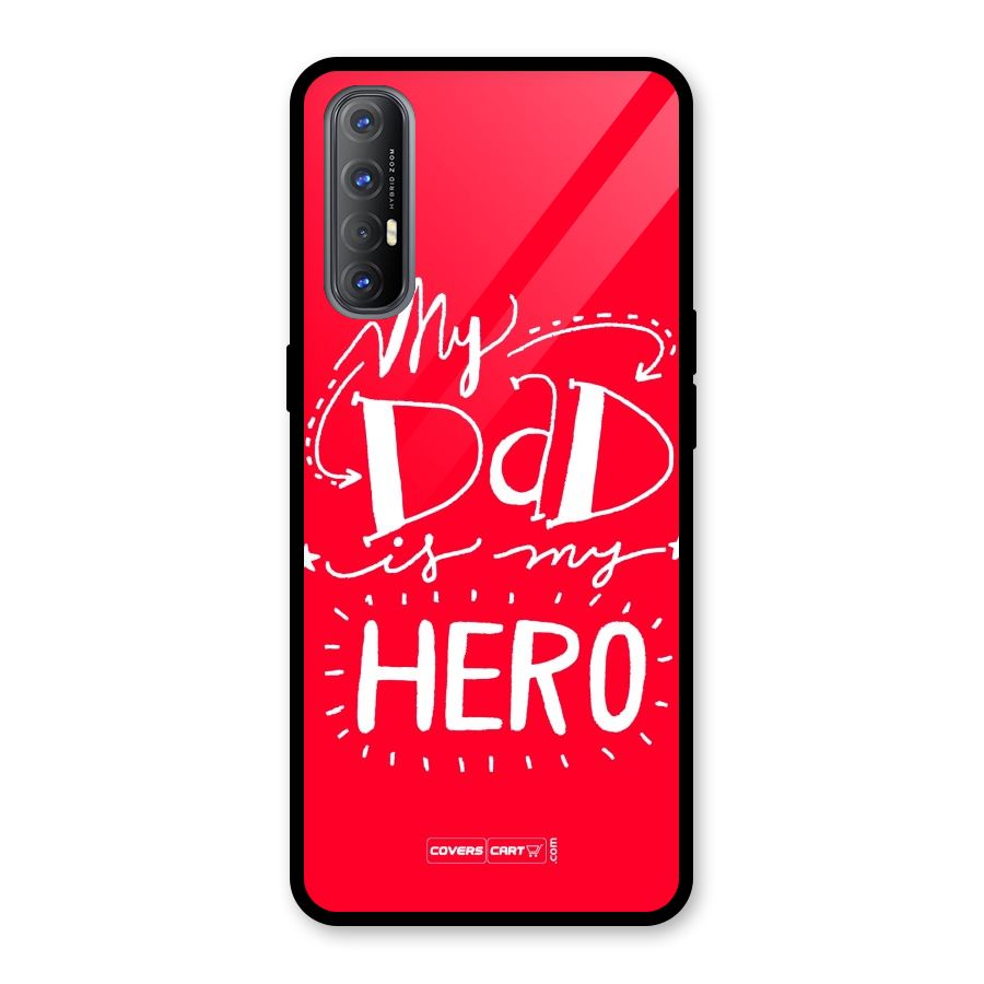 My Dad My Hero Glass Back Case for Oppo Reno3 Pro