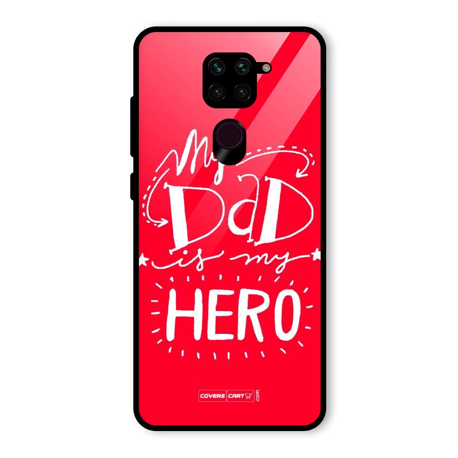 My Dad My Hero Glass Back Case for Redmi Note 9