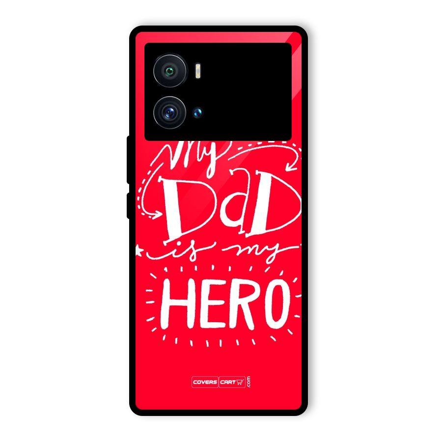 My Dad My Hero Glass Back Case for Vivo iQOO 9 Pro