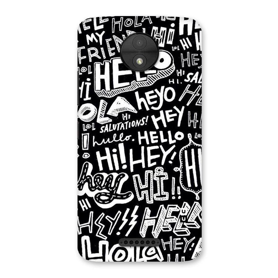 My Friend Back Case for Moto C