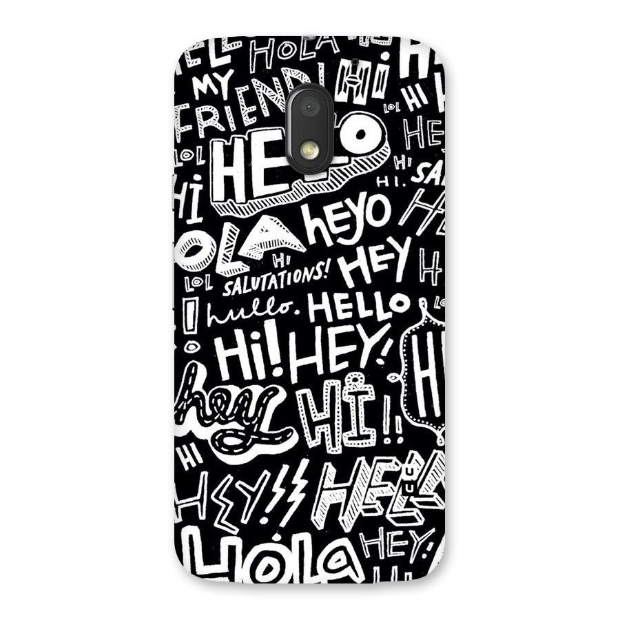 My Friend Back Case for Moto E3 Power