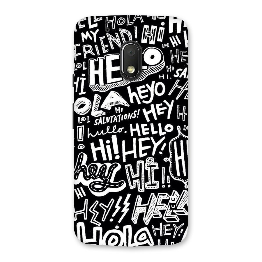 My Friend Back Case for Moto G4 Play