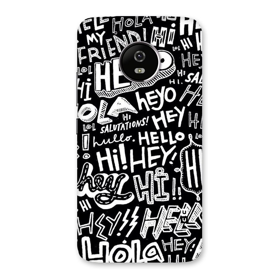 My Friend Back Case for Moto G5