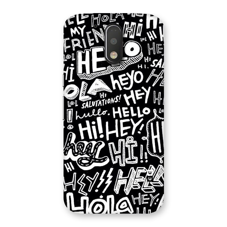 My Friend Back Case for Motorola Moto G4 Plus